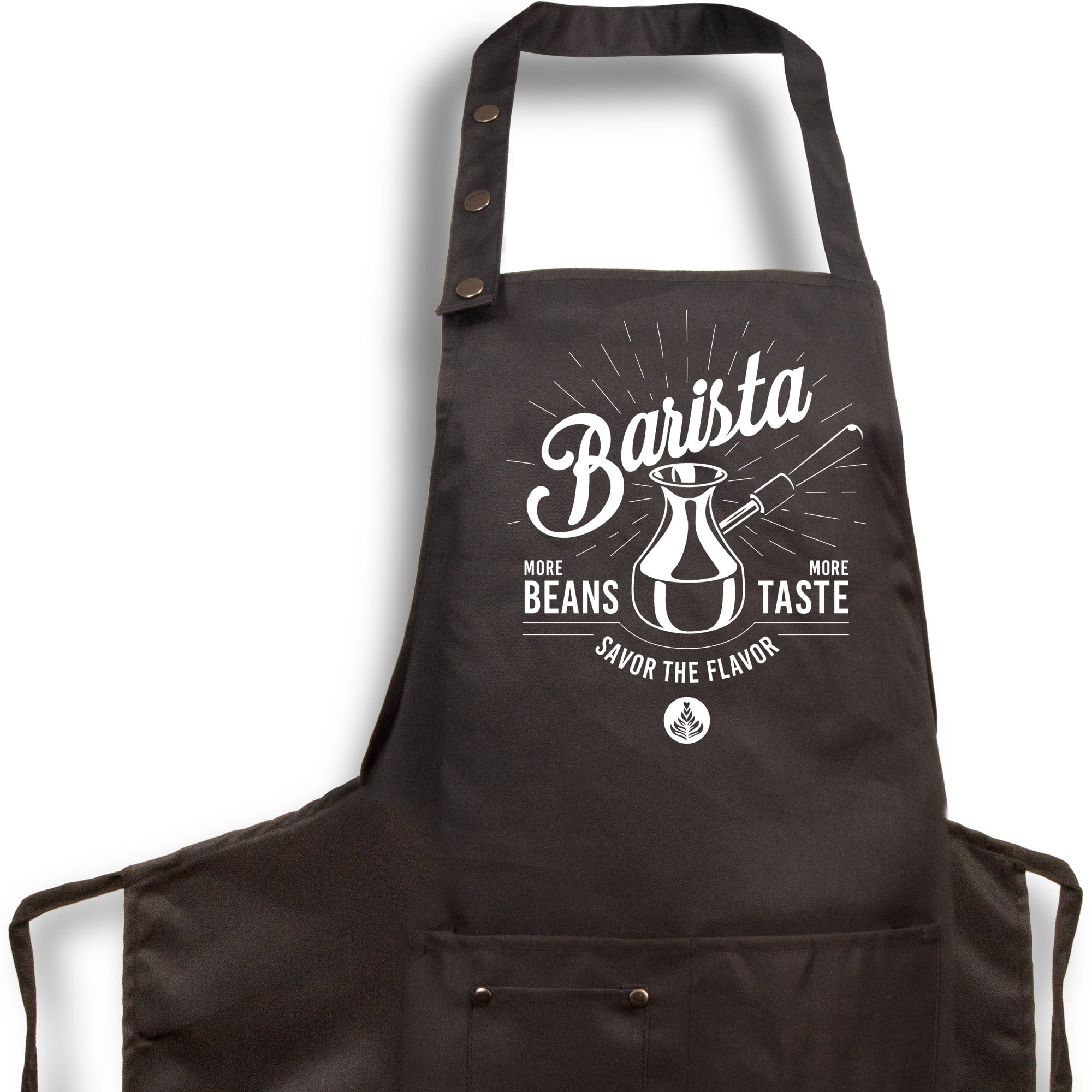 Funny Coffee Apron Coffee Break Recycled Polyester Apron Server Apron No Coffee No Workee Embroidered 8 oz Organic Cotton