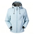 thumbnail image 3 of longantii Mens Waterproof Jackets Lightweight Windbreaker Collared Raincoat Long Sleeve Zip Up Coat Relaxed Fit Spring Fall Hiking Streetwear Blue 2XL, 3 of 5