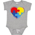 thumbnail image 3 of Inktastic Autism Puzzle Heart Boys or Girls Baby Bodysuit, 3 of 5