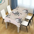 thumbnail image 7 of GZHJMY Zebra Tablecloth, Rectangle Waterproof Washable Polyester Table Cover for Picnic Dinner Holiday Party Decor, 54 x 54 Inch, 7 of 7