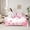 Hotpink White, variant on jejeloiu Kawaii Butterfly 7-Piece Twin Bedding Sets,Girls Pink Bedding Comforter Set,Fairy Tale Theme Sheet Sets For Girls Teens,Ultra Soft Home Decor Reversible