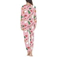 thumbnail image 3 of Renewold 2 Packs Skin Friendly Pjs Set for Women Softness Christmas Pink Pajama Lingerie Home Life Santa Xmas Socks Graphic Nightwear Tracksuit Soft Athletic Clothing Size XL, 3 of 4