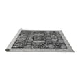 thumbnail image 2 of Ahgly Company Machine Washable Indoor Square Oriental Gray Traditional Area Rugs, 4' Square, 2 of 4