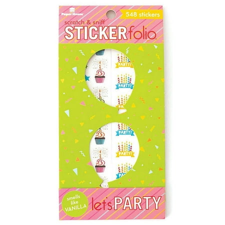 UPC: 0767636834378 | Paper House Productions Let s Party Scratch & Sniff Sticker Folio for Classrooms Scrapbooking and Collecting