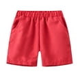 thumbnail image 2 of Coerni Toddler Boys Summer Shorts Quick-Dry Kids Swim Trunks Plain Beach Board Shorts Elastic Waist Athletic Joggers, 2 of 8