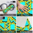 thumbnail image 7 of Vintage 80s 90s Bath Mats for Bathroom Non Slip, Fluffy Absorbent Microfiber Bath Mat Washable, Aesthetic Bathroom Rugs, Bath Mat for Shower Sink 16x24 Inch, 7 of 7
