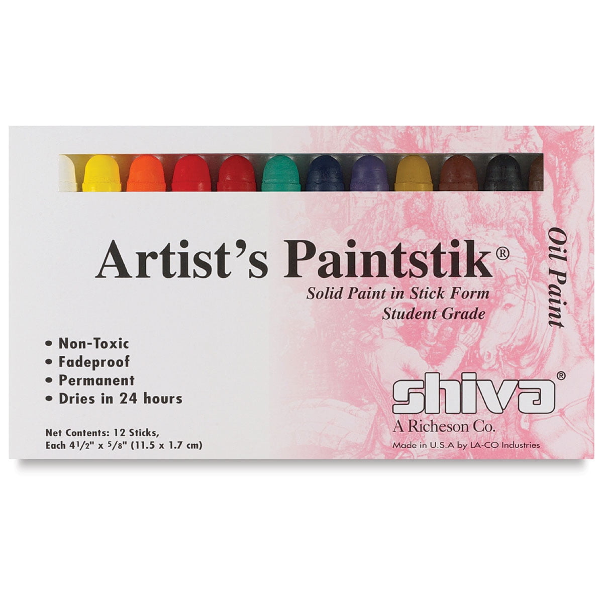 Richeson Shiva Student OilStiks - Assorted Colors, Set of 12