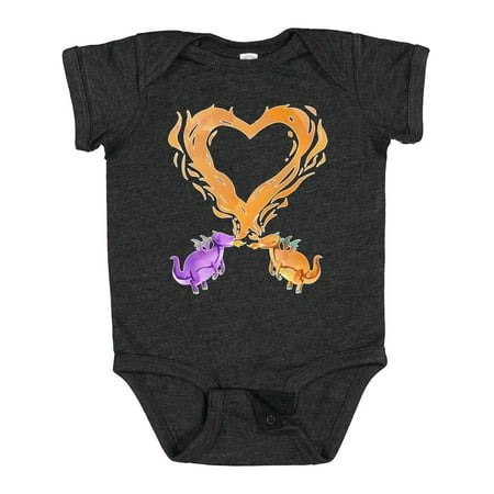 

Inktastic Fire Heart Dragons Gift Baby Boy or Baby Girl Bodysuit