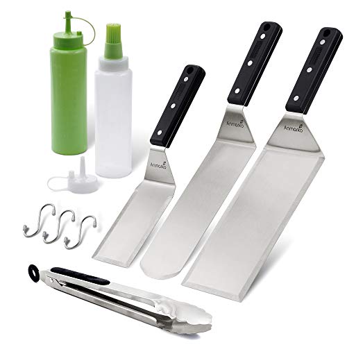 Details about / Turner Spatula SetProfessional Flat Top Burger Pancake Heavy Duty Griddle Grill