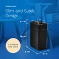 thumbnail image 4 of hOmeLabs Durable 2.4 Gallon Sensor Trash Can, Retractable Butterfly Lid, Batteries Included, Space-Efficient, Easy Clean, Battery-Powered - Matte Black, 4 of 7