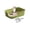 Green, variant on Extra Large Semi Enclosed Cat Litter Box High Sides Litter Pen with Low Entry Splash Guard for Senior Geriatric Cats Clean Open Top Kitty Includes Litter Shovel 19.29X5.12in