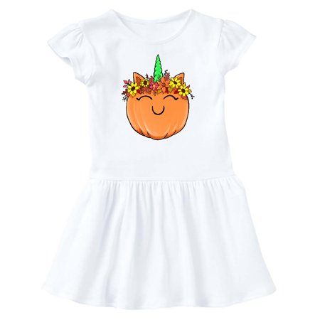 

Inktastic Pumpkin Unicorn for Halloween and Thanksgiving Gift Baby Girl Dress