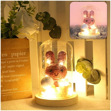

Tfalo Valentines Day gifts Rabbit Night Light Valentine s Day Gift Lantern Rose Lantern