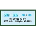 thumbnail image 3 of HobbyBoss 83524 US Submarine Gato 1944 1/350 Scale Plastic Model Kit, 3 of 9