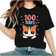 thumbnail image 1 of Camisetas de Cuello de Tripulación de Manga Corta para Mujeres Carta Impresa Camiseta 95% Poliéster 5% Spandex, Manga Corta Cuello Redondo Top Casual para Diario, 1 of 5