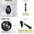 thumbnail image 6 of Uorisanigo Cool Skulls Interior Accessories 18 Packs for Men,Front Back Seat Cover Full Set+Seat Belt Pads+Steering Covers+Coasters+Armrest Covers+Headrest+Shift Knob+Hand Brake Cover+Key Chains, 6 of 7