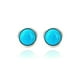 thumbnail image 1 of Pendientes de plata de ley JAMW Turquesas Bella Durmiente Sencillez, 1 of 4