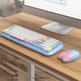 thumbnail image 3 of Combo inalámbrico de teclado y ratón SaharaCase Colorid 100 teclas, 3 of 9