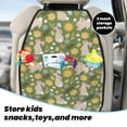 thumbnail image 5 of Kdxio Happy Easter Print 2 Pack Car Kick Mat Seat Cover Back Protector Mat with Pockets for Organizer Backseat Protector and Storage Anti Kick Pad for Vehicles, 5 of 9