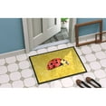 thumbnail image 2 of Carolines Treasures 8867JMAT Lady Bug on Yellow Doormat 24x36 36"L x 24"W multicolor, 2 of 4