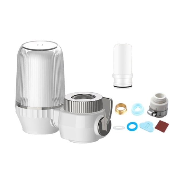 Purificador de agua para grifo, limpiador de agua, filtración de alta eficiencia, compacto, fácil de instalar para baño, hogar, cocina. Conjunto B