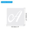thumbnail image 2 of Unique Bargains 4 Inch Letter Stencils Number Stencils, 72 Pack Reusable Alphabet Templates Numbers Stencil Set Style 12, White, 2 of 6