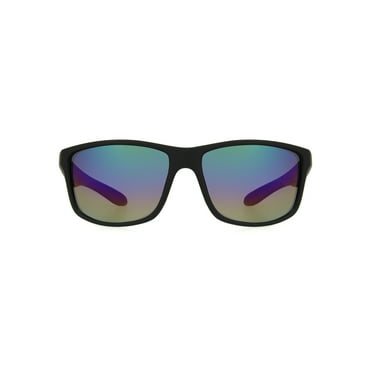 Panama Jack Mens Wrap Black Sunglasses