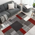 thumbnail image 1 of BY COCOON 4x6 Area Rug | Area Rugs For Living Room Carpet For Bedroom Washable Rug (120 Cm x 170 Cm Red Rug), 1 of 1