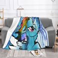 thumbnail image 2 of My Lit-Tle Pony Fleece Blanket Super Soft Cozy Throw Blanket Fuzzy Comfy Flannel Blanket Warm Plush Blankets And Throws For Couch, Sofa, Bed 50"X40", 2 of 7