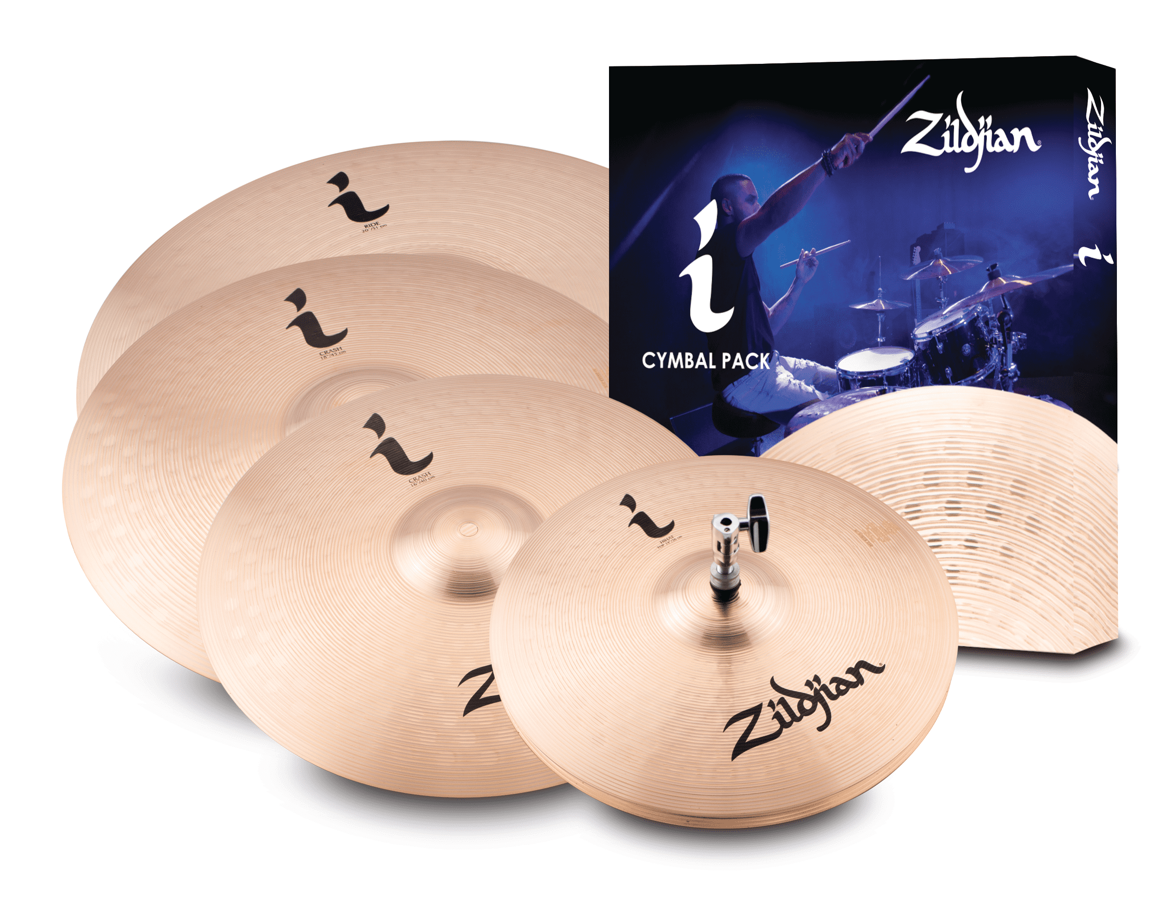 Zildjian I Series Pro Gig Cymbal Pack 14" Hi Hats, 16" Crash, 18