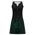 thumbnail image 4 of Guieoi Summer Dresses for Women Plus Size for Beach Vacation Loose-Fit Flowy Casual Retro Print Sleeveless V-Neck Midi Dress Multicolor XL, 4 of 6