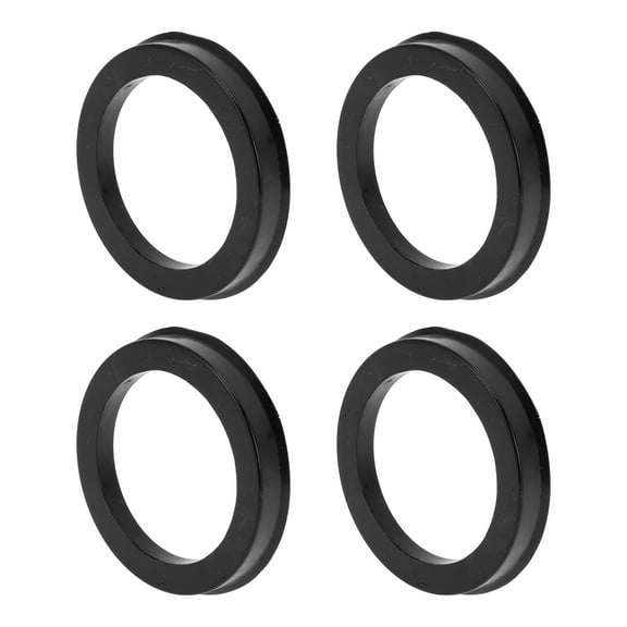 72.1mm to 54.1mm Car Wheel Hub Centric Rings Black Polycarbonate Wheels Center Shaft Shock Absorbing Hubrings 4 Pcs