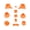 Translucent orange, variant on Lerpwige Controller Replacement Parts L R Right Left Trigger Buttons ABXY Buttons Set