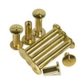 thumbnail image 2 of (20pcs) Brass-plated cross-lock female screw combination, M5x35mm, 2 of 5