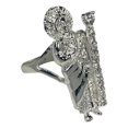 thumbnail image 3 of JOYARIS Anillo San Judas Tadeo Con Zirconias Plata Solida 925 Talla 11.5 AN-0000237, 3 of 4