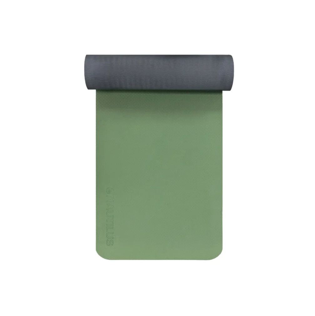 Nautilus Yoga Mat with Strap, Earth Green
