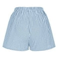 thumbnail image 5 of hoksml Boxer Shorts for Women, Gingham Pajama 2025 Summer Casual Comfortable High Waist Loose Wide Leg Retro Checkered Shorts on Clearance, 5 of 6