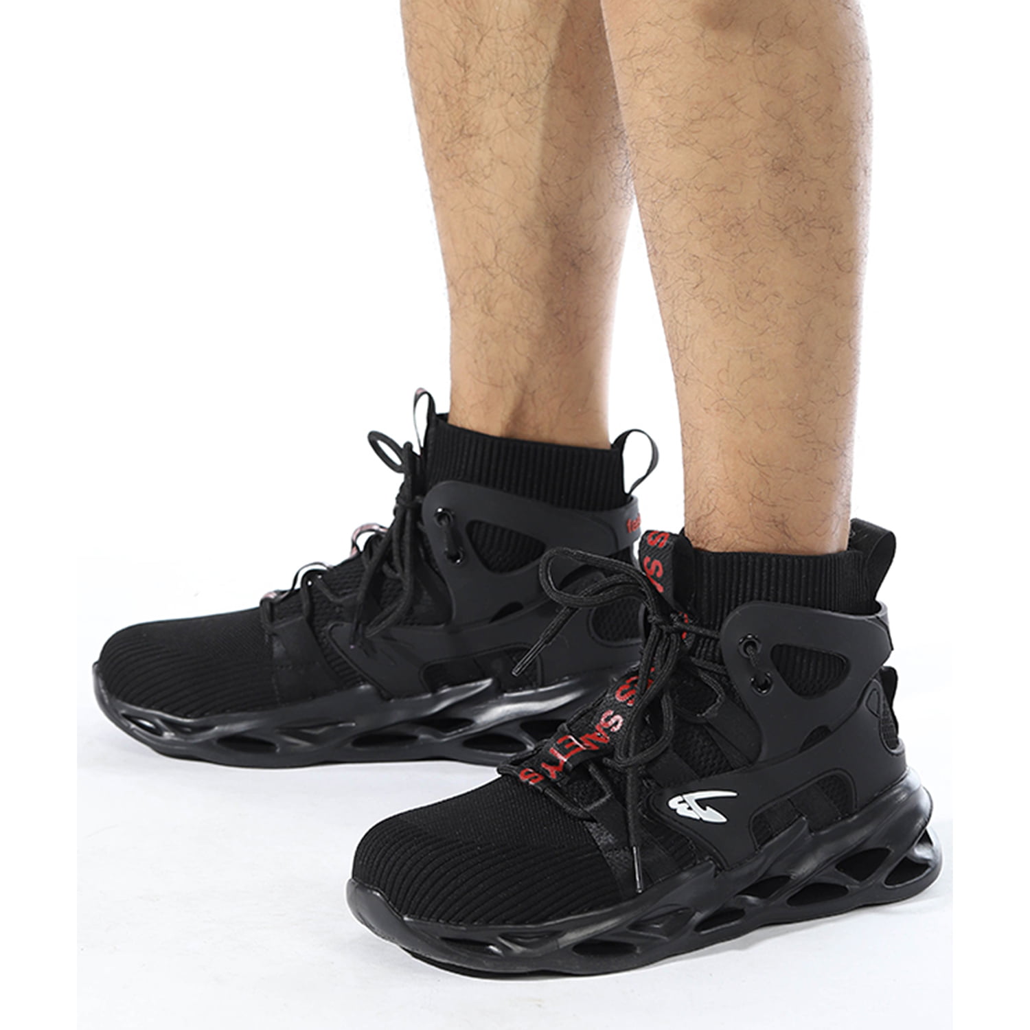 Men's Safety Steel Toe Cap Work Boots Shoes Outdoor Indestructible Mesh Sneakers 