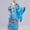 Sky Blue, variant on Herrnalise Fashion Girls Kimono Tradition Improved Printing Cardigan Pajamas Robe Formal Wear Kimono Set rollbacks