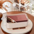 thumbnail image 3 of Lockable Storage Box, Locking Medicine Box, Cell Phone Locked Jail, Containers Bin for Personal Refrigerator Home Beige, 3 of 8