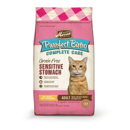 Merrick Purrfect Bistro Sensitive Stomach Dry Cat Food Chicken & Sweet Potato 12 lb Bag