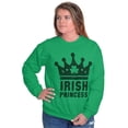 thumbnail image 4 of St Patricks Day Irish Princess Women Crewneck Sweatshirt Brisco Brands S, 4 of 6