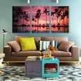 thumbnail image 3 of Idea4wall 3 Piece Tropical Canvas Wall Art Palm Tree Canvas Prints Modern Home Wall Decor, 16"x24", 3 of 5