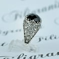thumbnail image 4 of Filigree Art Black Onyx Gemstone Women Silver Dome Statement Ring, 4 of 7