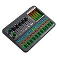 thumbnail image 3 of Dispositivo de tarjeta de sonido portátil Muslady SK500, cambiador de voz, mezclador de audio con múltiples efectos de sonido integrados, batería recargable, conexión BT para smartphone, computadora,, 3 of 6