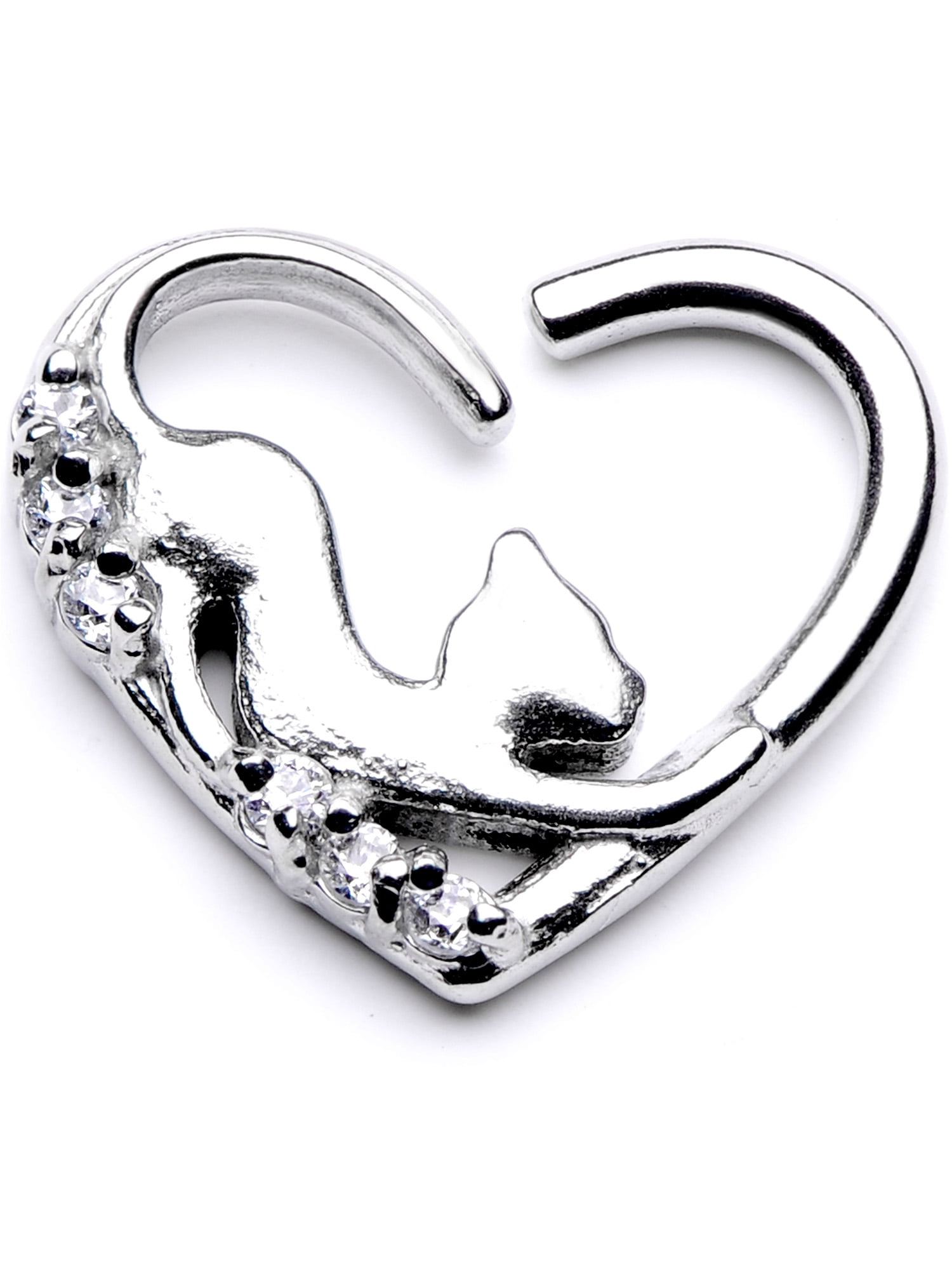 Body Candy 10mm Body Piercing Jewelry Stainless Steel 16G Right Closure