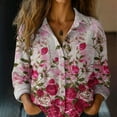 thumbnail image 5 of Gkeoshab Valentine's Day Waffle Knit Shirt for Women Long Sleeve V-Neck Blouse Textured Top Beige 4XL, 5 of 7