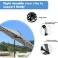 thumbnail image 2 of Devoko 9FT Patio Umbrella Outdoor Table Umbrella with 8 Sturdy Ribs, Black/White, 2 of 7