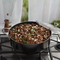 thumbnail image 3 of Infuse 10.5Qt Nonstick Aluminum Covered Caldero Jumbo Cooker Saute Pan with Glass Lid, Black, 3 of 5