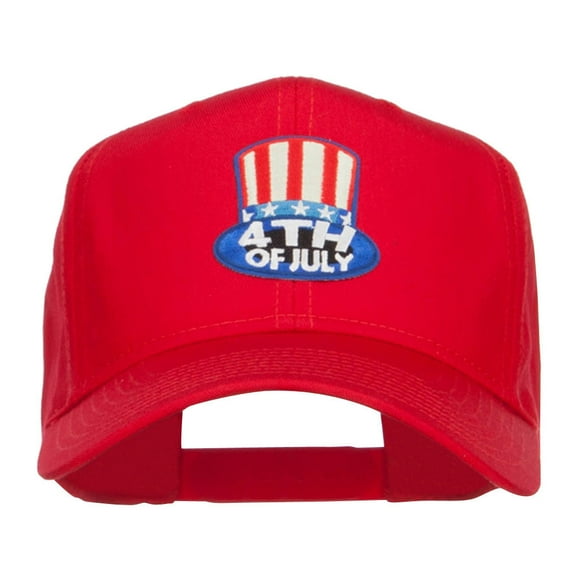 4th of July Top Hat Patched Cap - Red OSFM
